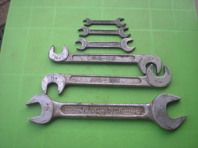 vintage KING DICK WHITWORTH spanners vintage KING DICK WHITWORTH spanners