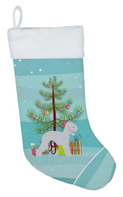 Bedlington Terrier Merry Christmas Tree Stocking BB2912CS