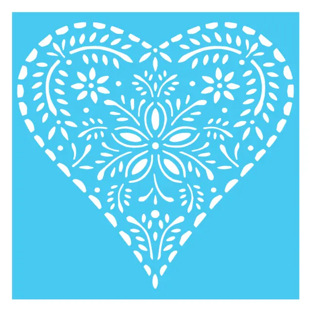 Ornate Heart - French Style Valentine Stencil