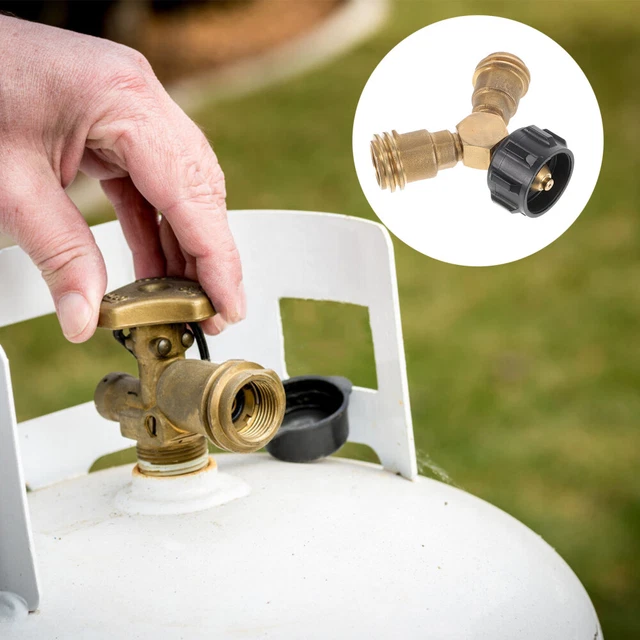 Propane Adapter Brass Bottle Tank Gauge Splitter for Burner