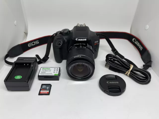 Canon EOS Rebel T6 / 1300D 18MP DSLR Camera with EF-S 18-55mm 3.5-5.6 IS II Lens