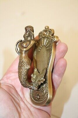 Mermaid Wall Hook Antique Vintage Style Solid Brass Beach Nautical Décor Boat 3