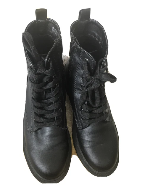 Primark black sales lace up boots
