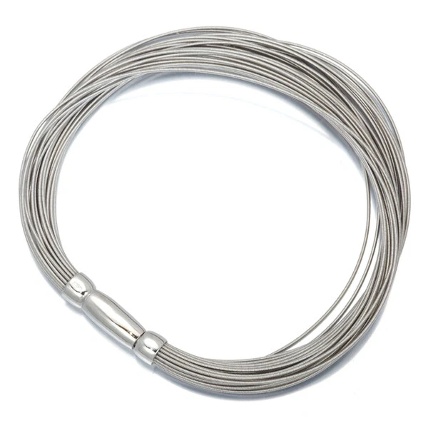 Auth MARCO BICEGO Bracelet 33-strand Wire 18K 750 White Gold Auth MARCO BICEGO Bracelet 33-strand Wire 18K 750 White Gold