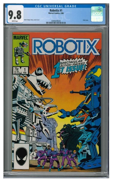 Robotix #1 (1986) Marvel Comics Herb Trimpe CGC 9.8 White Pages U315