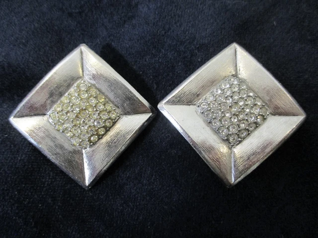 Boucles D'oreilles Vintage Jean-Louis Scherrer Années 80 - Plaqué Or Et Cabochons Verts - Neuf Sans Emballage