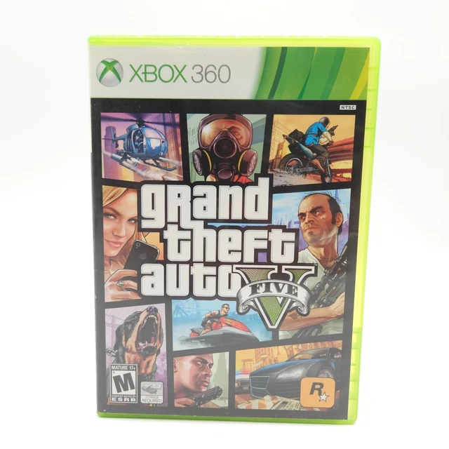 GRAND THEFT AUTO V GTA 5 Five XBOX 360 Complete Manual & Map Complete