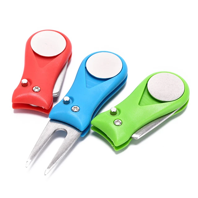 Golf Divot Repair Tool Pitch Groove Cleaner Golf Pitchfork Putting F ZTJ~m'