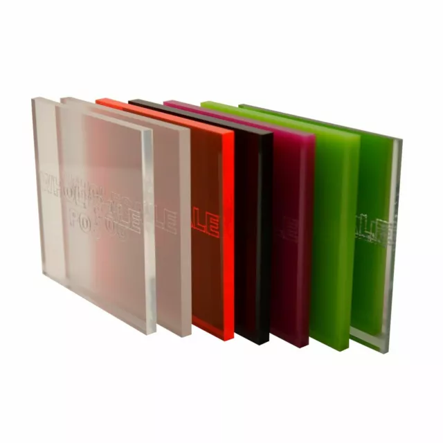 Acrylic Perspex® Plastic Sheet / Clear, Tint, Colour, Frost, Fluorescent, Mirror