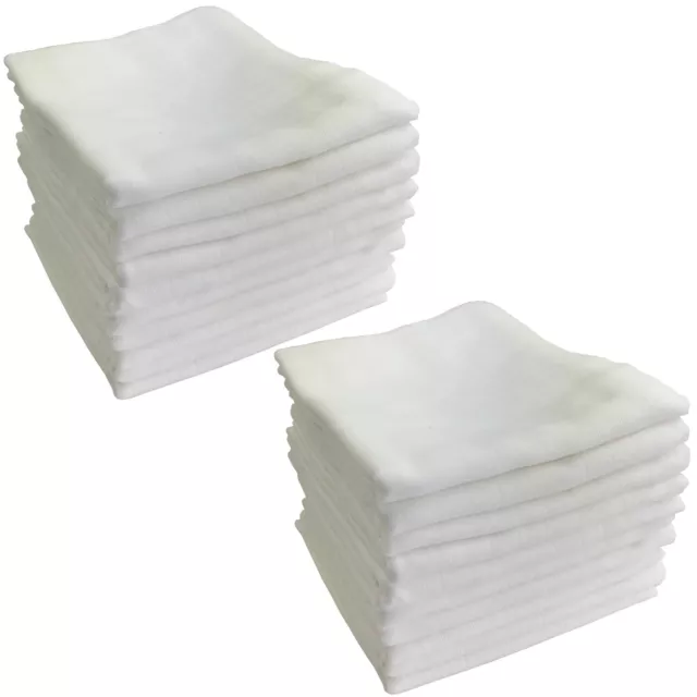 Mullwindeln 40x40 cm 20er PACK Spucktücher Mulltücher Muslin Musselin Baby