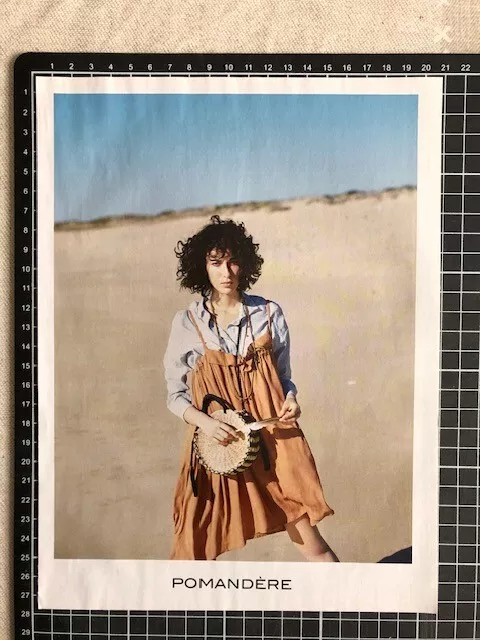 Publicité de presse de 2018- Page de Magazine- Pomandère mode- French Ad.