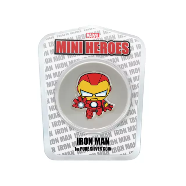 Marvel Mini Heroes: Iron Man - 2021 Fiji 1 oz. Pure Silver Coin