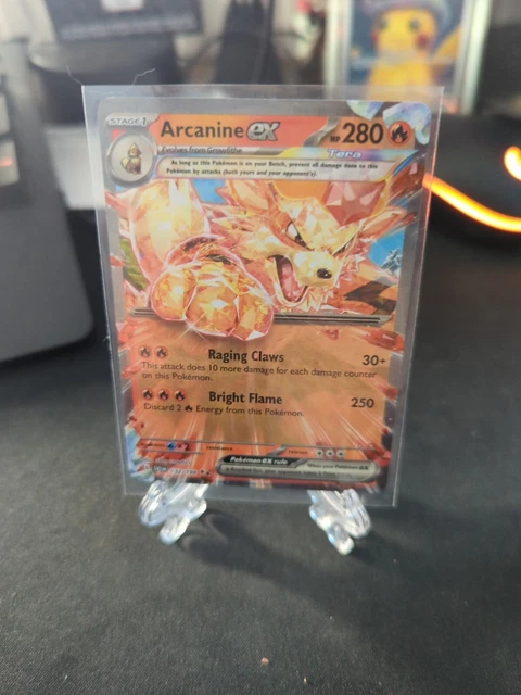 Pokémon TCG Arcanine ex Scarlet & Violet Base Set 032/198 Holo Double Rare