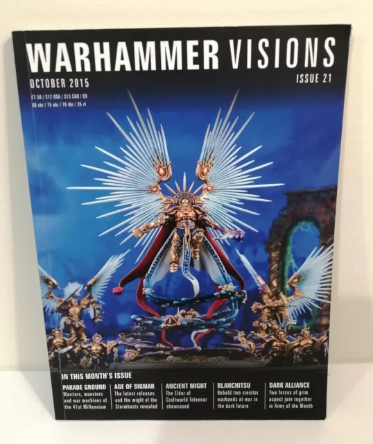 WARHAMMER Visions Paperback Magazine October 2015 Issue 21 Games Workshop