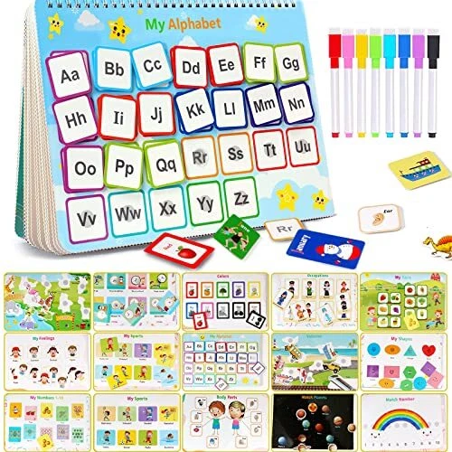 Busy Book for Toddlers Learning Toys Montessori Toys for 3 4 5 6 Years Old Ki...