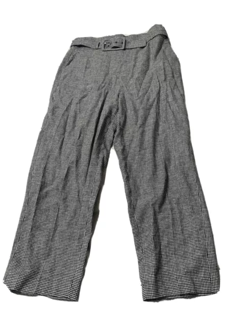 Gingham cheap pants zara
