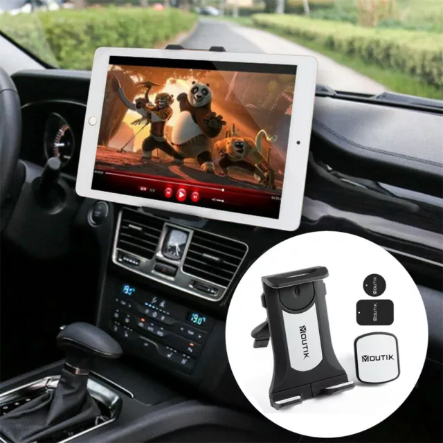 Universal Adjustable Tablet Mount Car CD Slot Holder 2in1 Fit 3.5-10.5" iPad GPS
