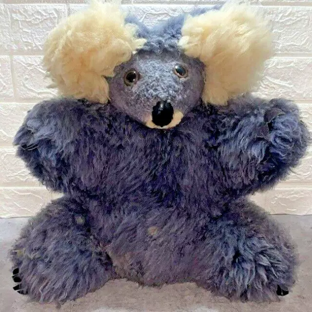 Vintage Sheepskin Feel Large 14" Koala Soft Toy