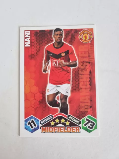 Nani Manchester United FC Match Attax 2011/12 Football Card