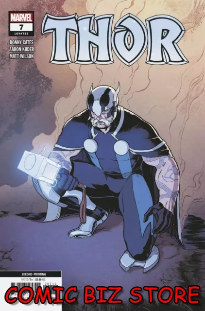 Thor #7 (2020) 2Nd  Printing Klein Variant Bagged & Boarded Marvel Comics