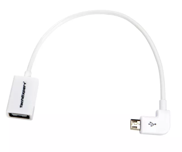 Câble USB type C OTG et Data coudé vers usb 3.0 femelle pour tous les  appareils avec port usb type C