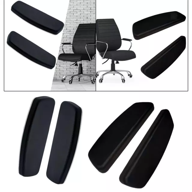 2 pièces de remplacement de chaise de bureau, accoudoirs, coussinets de bras,