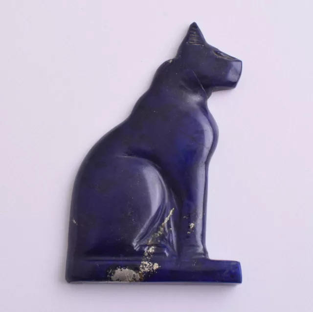 Egyptian Cat-Bastet-Hand Carved blue Lapis Lazuli-Protective- 2.6" / 26 gram