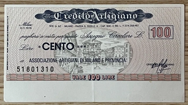 Miniassegni Credito Artigiano