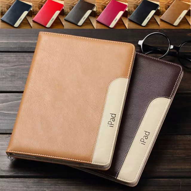 For iPad 9th 8th 7th 6th 5th 2 3 4 Mini 5 Air 5 4 Leather Smart Case Stand Cover