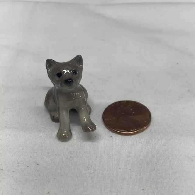 Vintage Hagen Renaker  Wolf Pup Miniature Figurines
