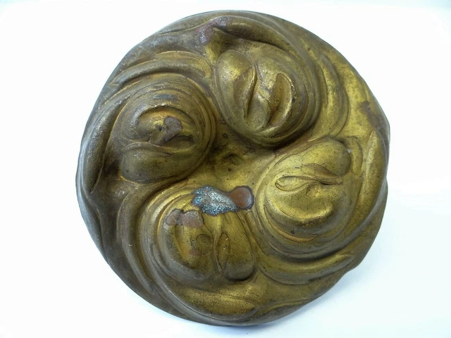 Antique Old Victorian Brass Metal Curtain Tieback Finial Piece Part Hardware
