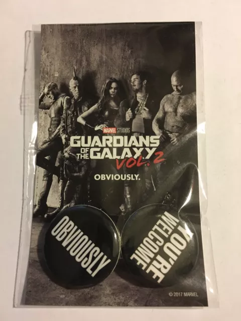 Guardians of The Galaxy Vol. 2 AMC Promo Pins Sealed