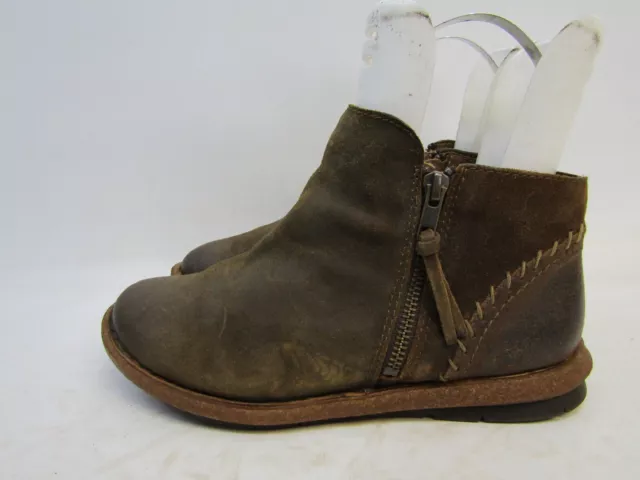 Born Womens Size 8.5 M Brown Suede ZipAnkle Fashion Boots Bootie