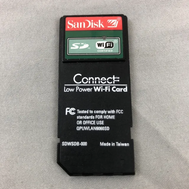 Tarjeta SD SanDisk Connect de baja potencia WiFi SDWSDB-000 sin probar