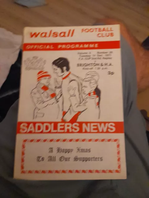 Walsall v Brighton & Hove Albion fa cup season 1971-1972