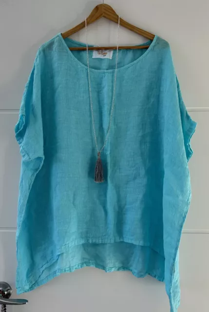 LOVELY LINEN TOP U To U 85cm Size ? NINA PROUDMAN STYLE