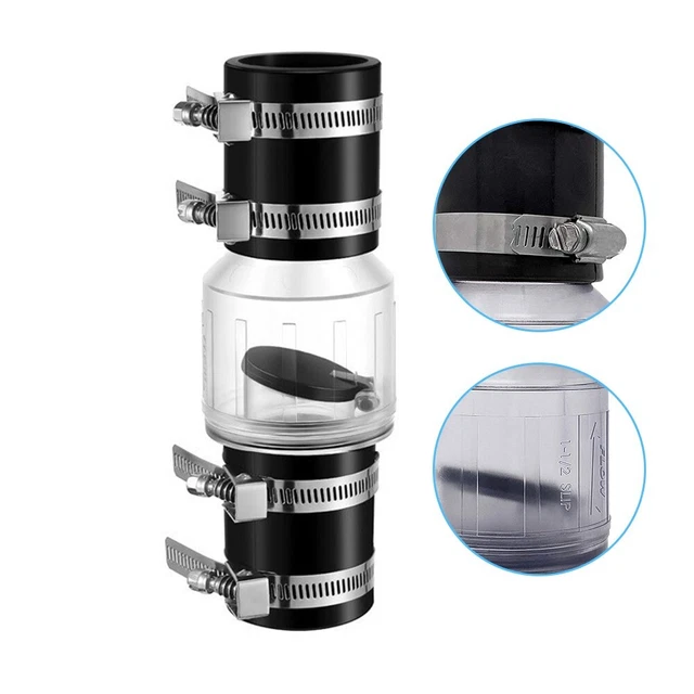 Niceminiwall Rückschlagventil 3,8 Cm - Transparent Mit Federklappe