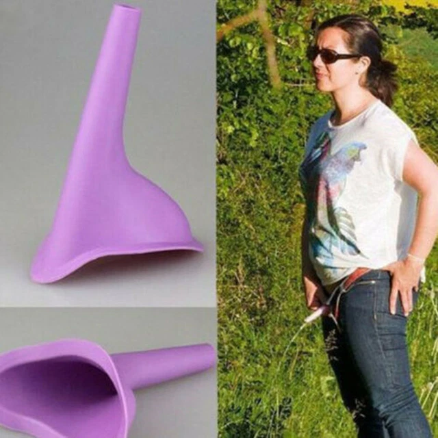 FEMALE URINAL EMERGENCY Bathroom Portable Potty Pee Standing Up Toilet ...