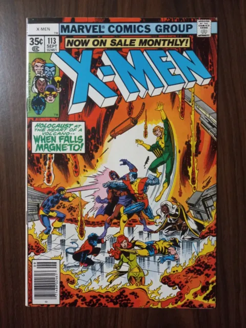 Uncanny X-Men (Vol 1 1963) 113 VF (1st Monthly Issue) vs Magneto (1st Print)