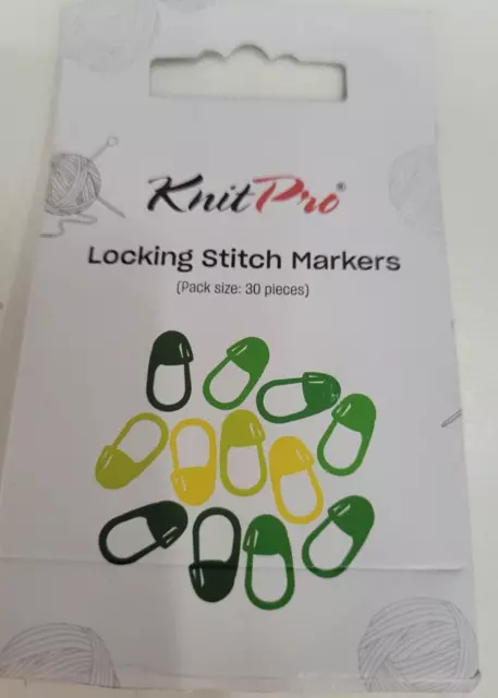 Knit Pro Stitch Markers - Locking Pins 10899 Pack of 30