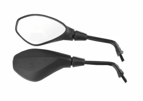 Black Universal 10MM Motorcycle Mirrors Bike/Motorbike Rear View/Side Pair Moped