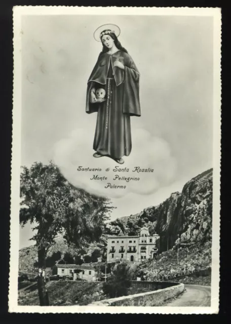 cartolina MONTE PELLEGRINO - PALERMO - santuario di santa rosalia
