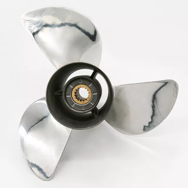 Boatman 13 1/4x17 Aluminum/Stainless Steel Outboard Propeller Fit Mercury Engine 405070758090100115125140 Hp15 S Ap B0cx8m26gl