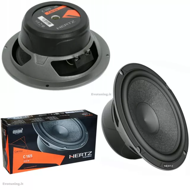 Hertz C165 Casse Woofer 165mm 210W Coppia Altoparlanti 16,5cm Serie Cento Nuovi