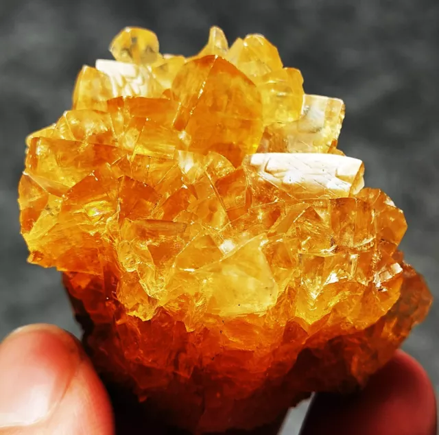 76g Rare Transparent Yellow Fluorite Crystal Mineral Specimen/C​hina