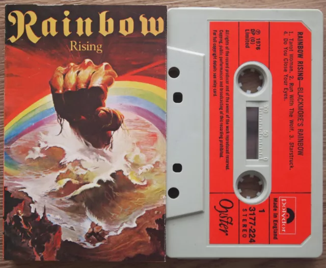 Rainbow - Rising (Polydor 3177224) 1976 Uk Cassette Tape Ritchie Blackmore #2