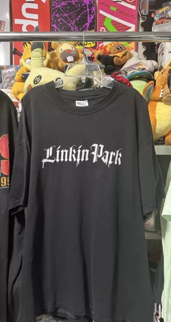 Vintage Linkin Park 2003 Meteora Double Sided Black T-Shirt Size Xl