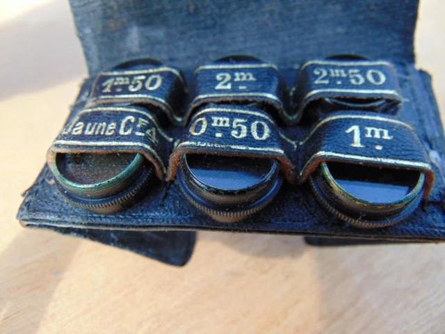 19th CENTURY FRENCH MADE MICROSCOPE LENS 16mm DIAMETER SET OF 6