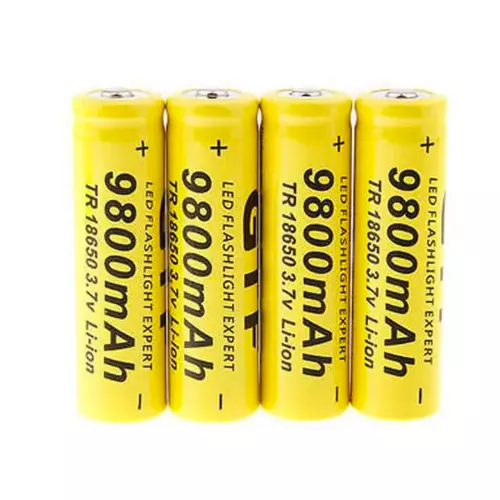 4X piles 3.7V 9800mAh batterie rechargeable Li-ion + UE LED Indicateur chargeur 2