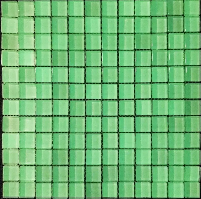 Mosaico de Cristal Azulejos Fluorescente Verde Pastel la Pared Baldosas Espejo